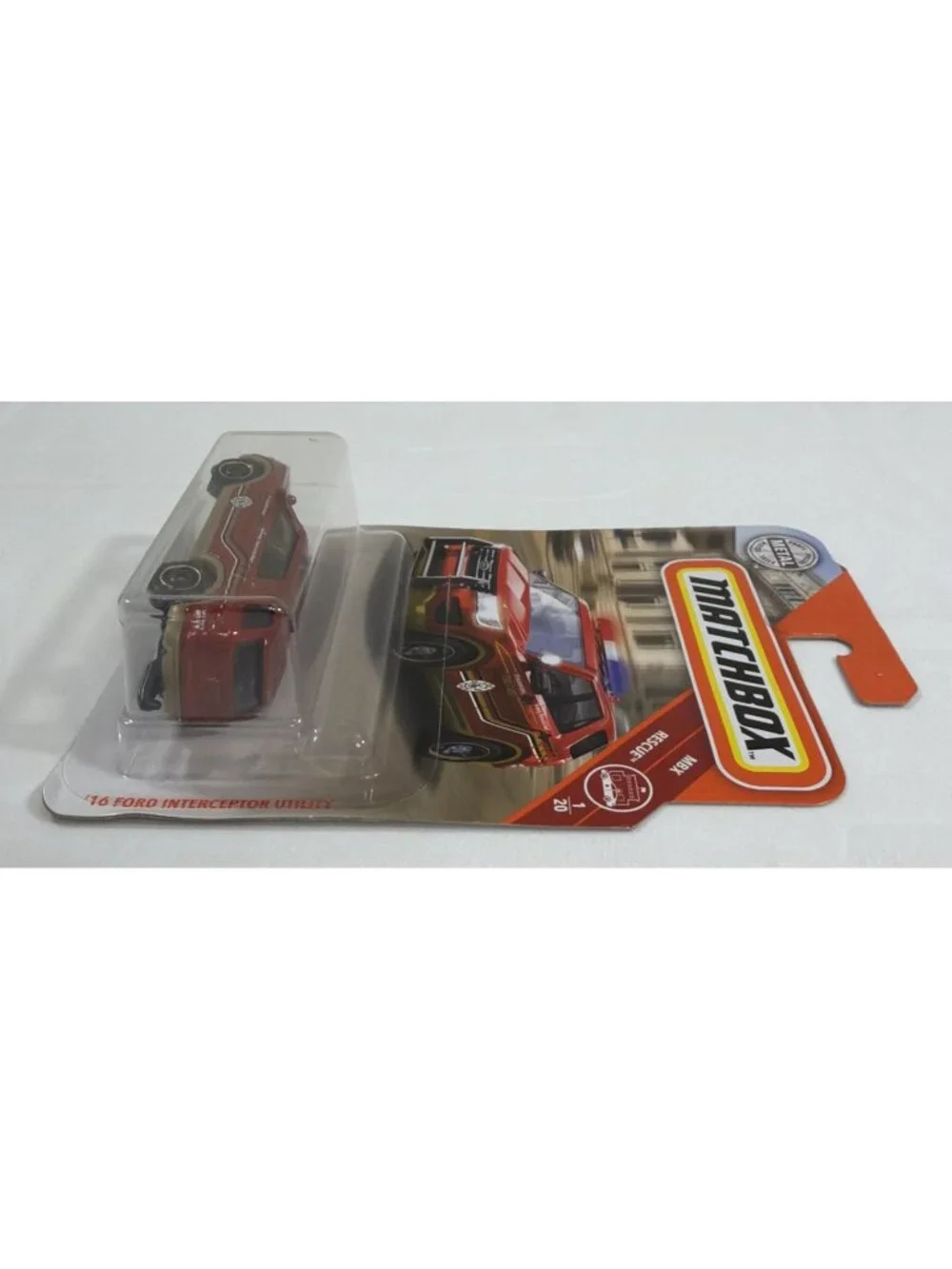 Matchbox Red '16 Ford Interceptor Utility MBX Rescue 2019